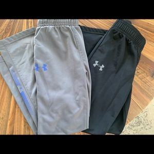 2 pair boys Under Armour pants